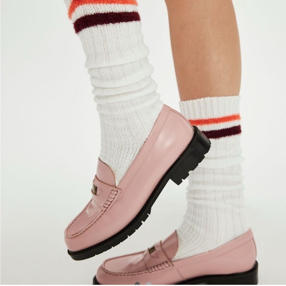 Free People Liv Loafer in Perfect Pink